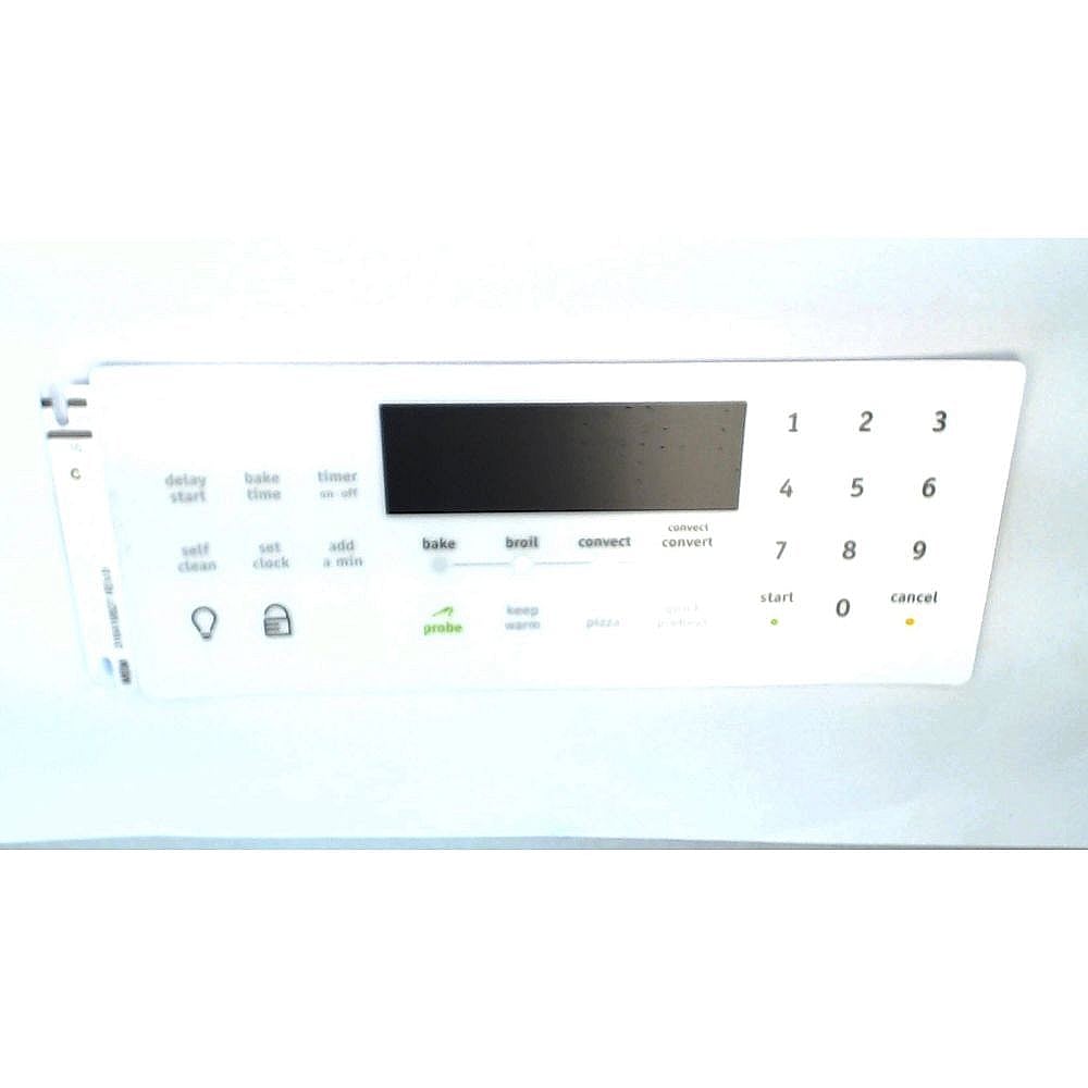 Part #316419827, Range Oven Control Overlay / 12.60 x 9.35 x 2.10