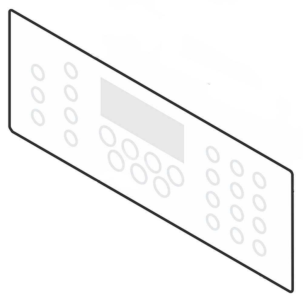 Part #316419836, Range Oven Control Overlay / 13.00 x 9.50 x 2.10