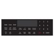 Range Oven Control Overlay (black) 316419841