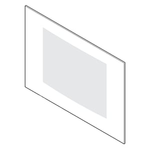 Range Oven Door Outer Panel (bisque) 316427009