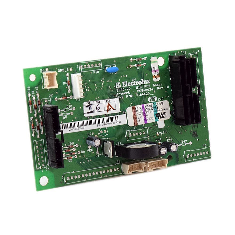Kenmore Elite Part #316442058, Cooktop User Interface Board | 10.50 x 7.95 x 1.40