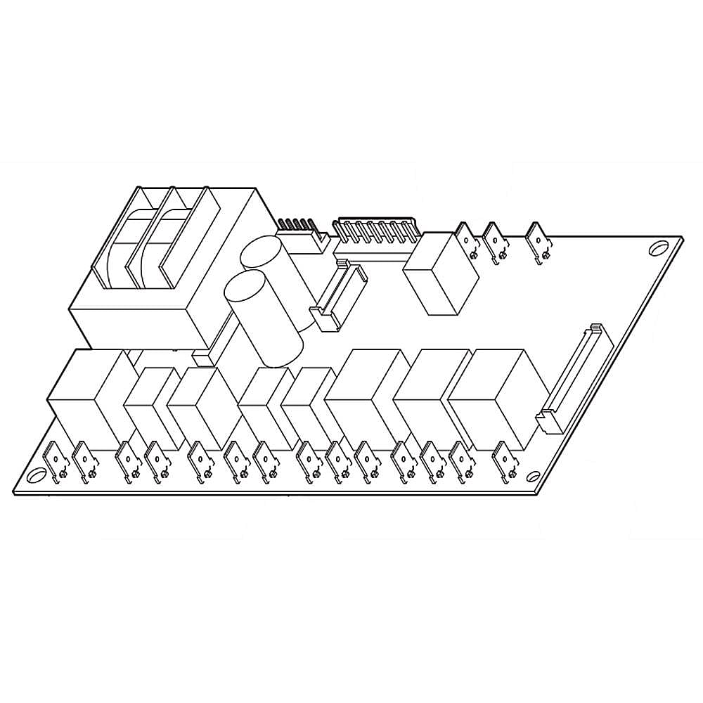 Part #316442120, Range Surface Element Control Board (Replaces 316442115) / 9.70 x 9.50 x 4.90