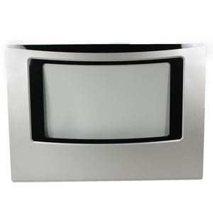 Range Oven Door Outer Panel And Foil Tape (black And Silver Mist) 316452803