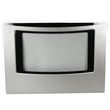 Range Oven Door Outer Panel And Foil Tape (black And Silver Mist) for Kenmore 79094338801 - Part 316452803