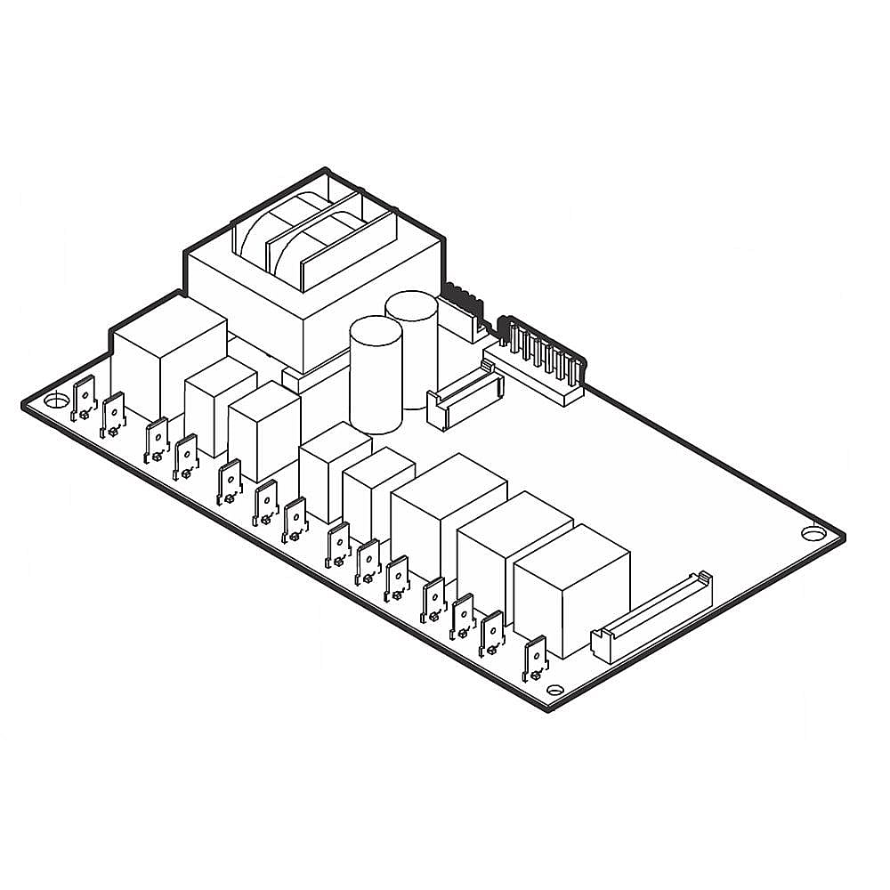 Part #316455715, Board, power , relay
