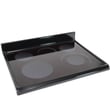 Range Main Top (black) for Frigidaire CFEF376GSC - Part 316456253