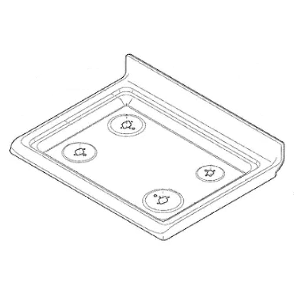 Frigidaire Part #316469601, Range Main Top (Black) | 28.25 x 21.13 x 2.50