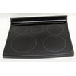 Range Main Top Assembly (black) for Electrolux EI30EF55GSD - Part 316470628