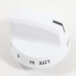 Range Surface Burner Knob for Frigidaire FFGF3027LWB - Part 316543903