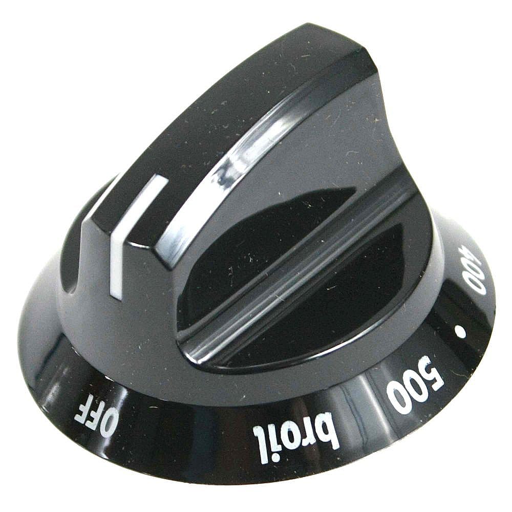 Part #316544012, Range Oven Selector Knob (Black) / 2.40 x 2.35 x 1.40