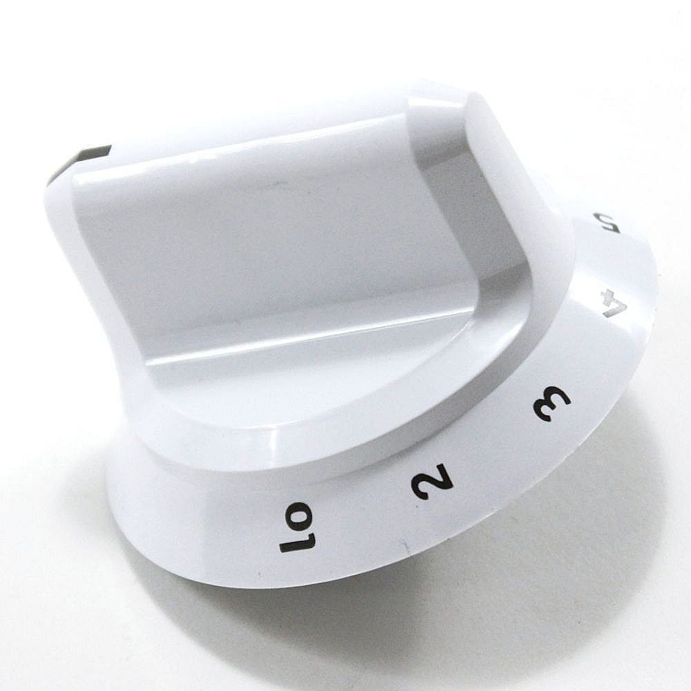 Frigidaire Part #316545104, Cooktop Burner Knob (White) | 2.40 x 1.90 x 1.85