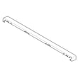 Cap,backguard ,white ,top for Frigidaire CGEF3055KBB - Part 316546606