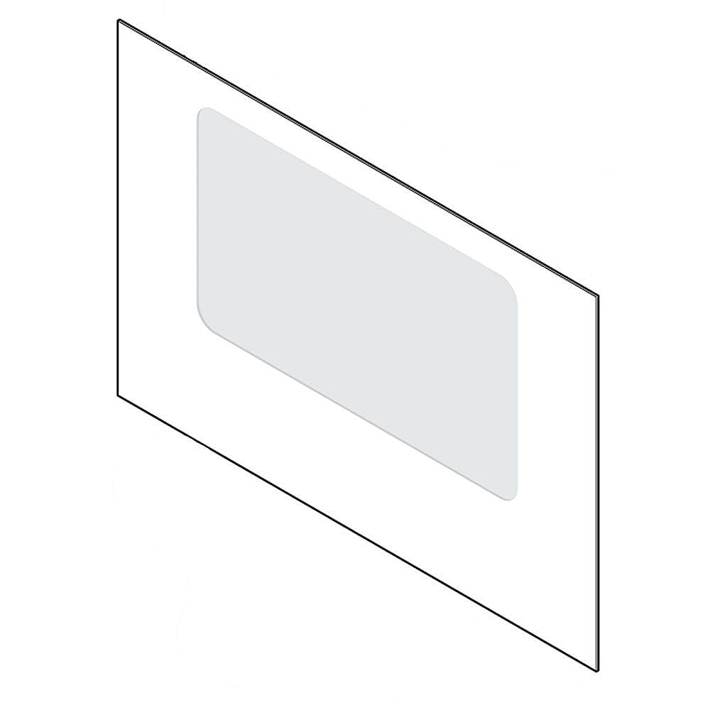 Kenmore Part #316552718, Range Oven Door Outer Glass (Black)