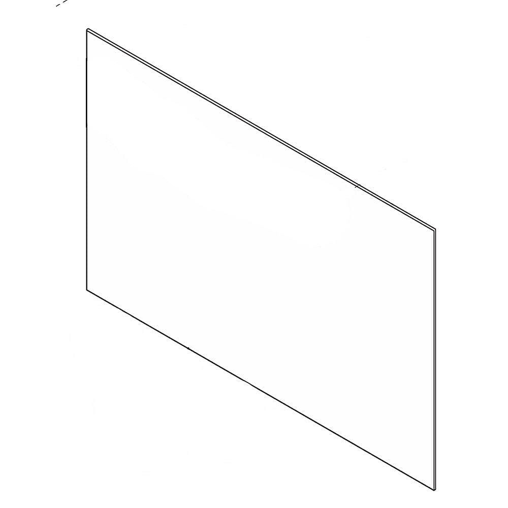 Part #316552721, Range Oven Door Outer Panel (White) / 29.25 x 21.00 x 0.25