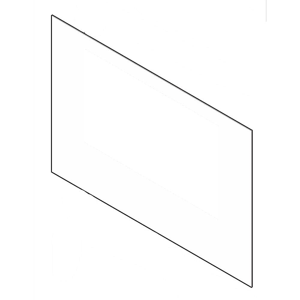Part #316553218, Glass, oven Door , black , outer / 29.50 x 19.25 x 0.12