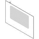 Range Oven Door Outer Panel (white) 316559108