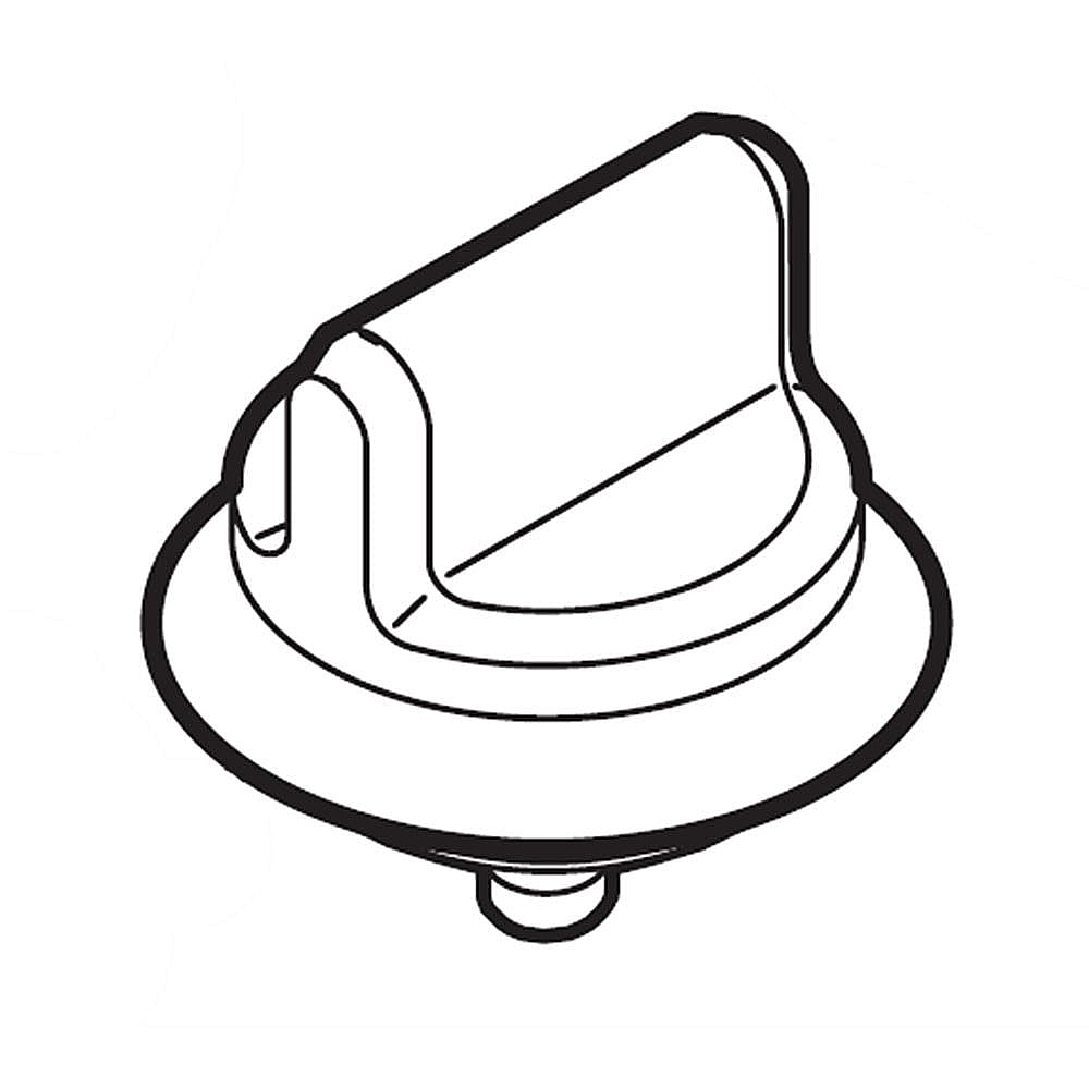Kenmore Elite Part #316564619, Range Surface Burner Knob | 6.85 x 5.75 x 5.25