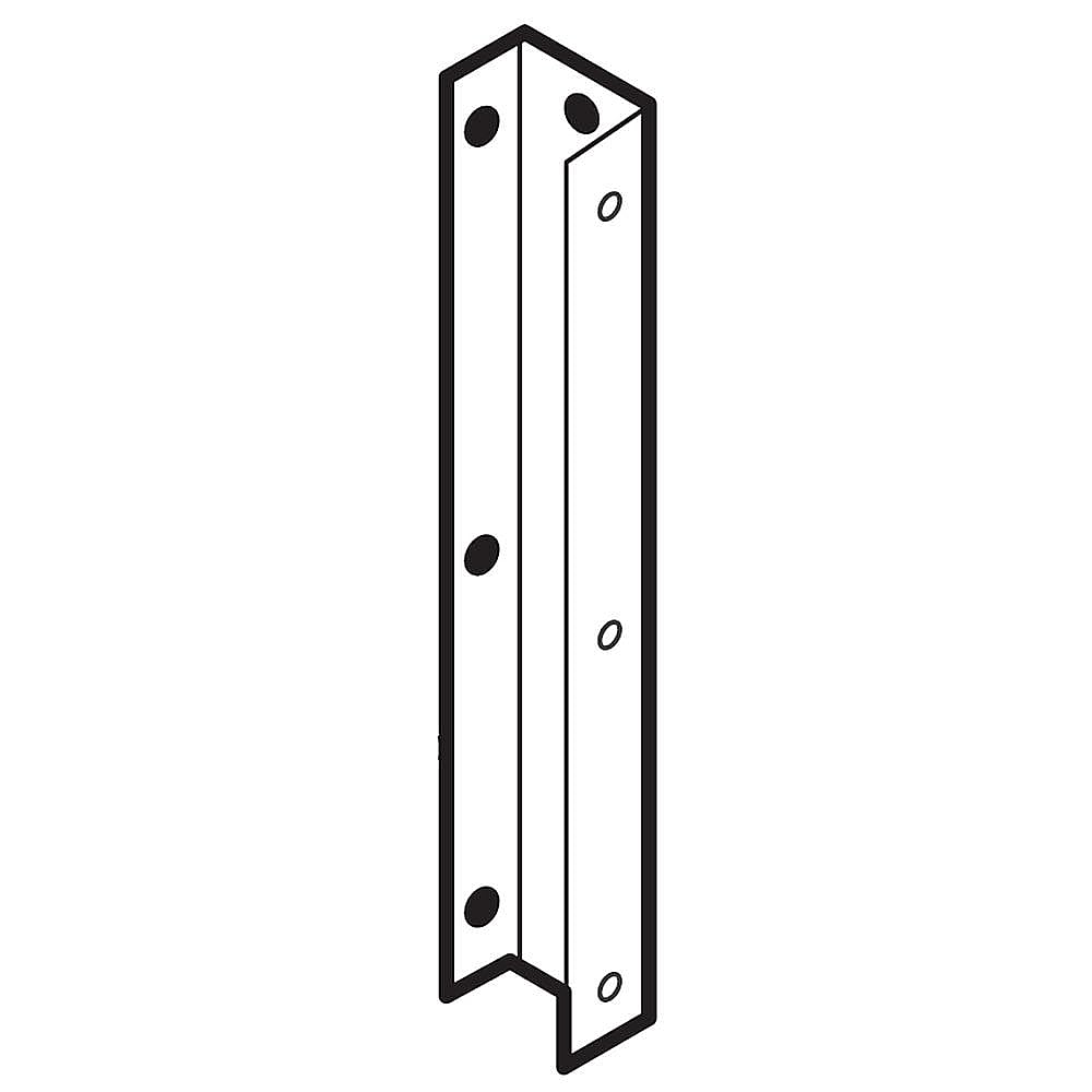 Kenmore Part #316567400, Range Warming Drawer Front Panel Support Bracket | 6.90 x 1.55 x 0.60