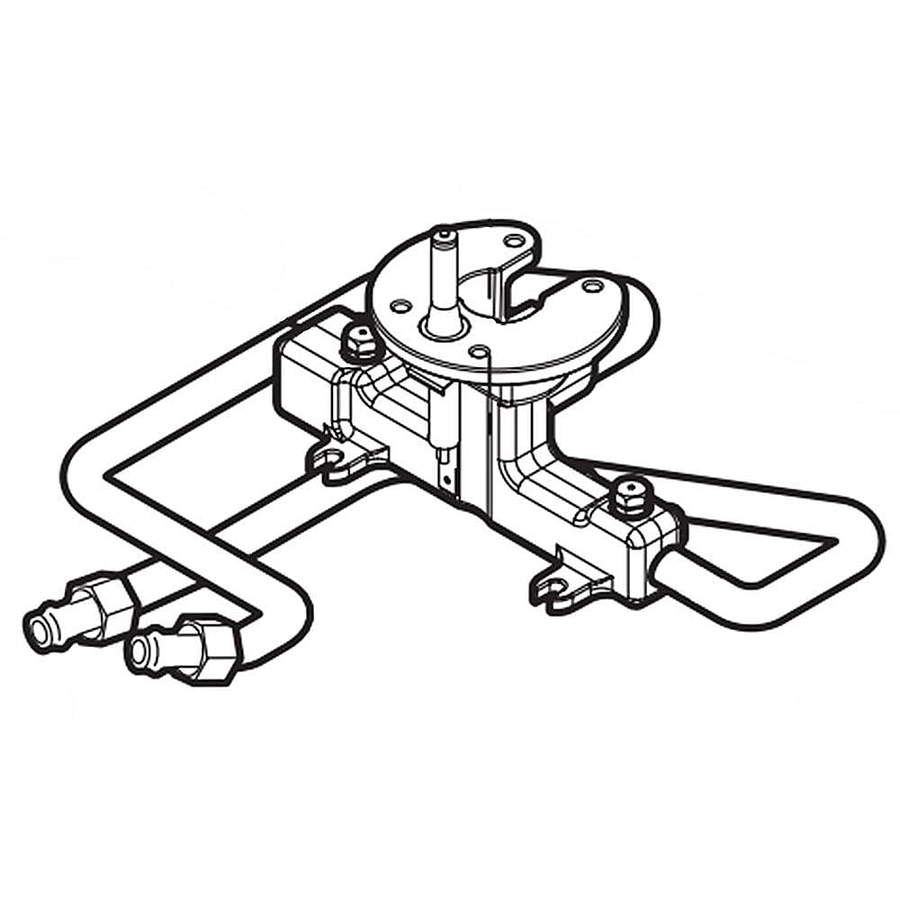 Part #316572100, Range Twin Surface Burner Igniter And Orifice Holder / 14.55 x 7.80 x 3.60