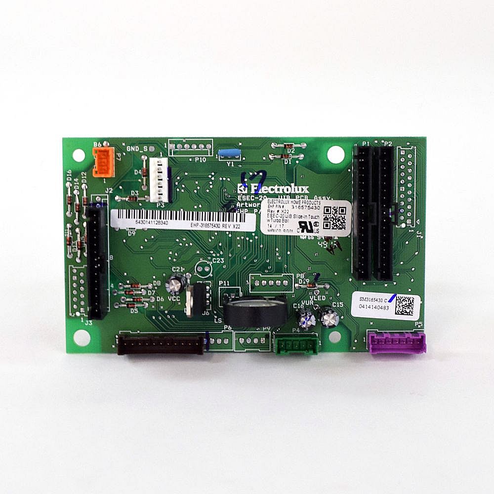 Part #316575430, Range User Interface Board / 5.65 x 3.40 x 1.30