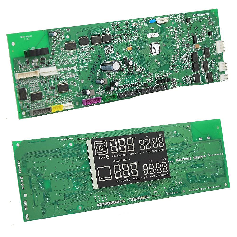 Photo of Range Oven Control Board and Clock from Repair Parts Direct