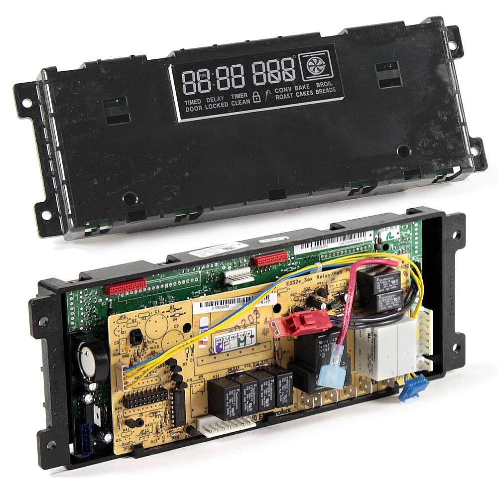 Photo of Range Oven Control Board and Clock from Repair Parts Direct