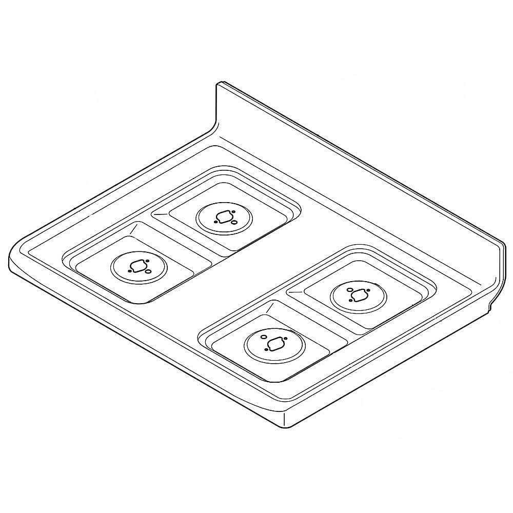 Kenmore Part #316610046, Range Main Top Assembly (Black)