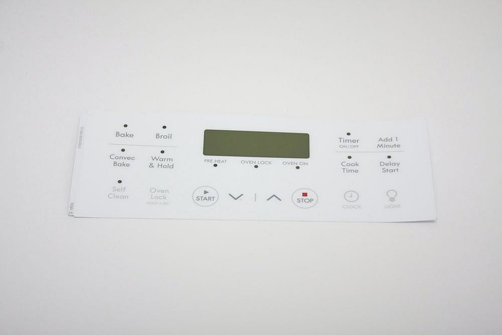 Part #316633008, Range Oven Control Overlay / 12.00 x 10.20 x 2.65