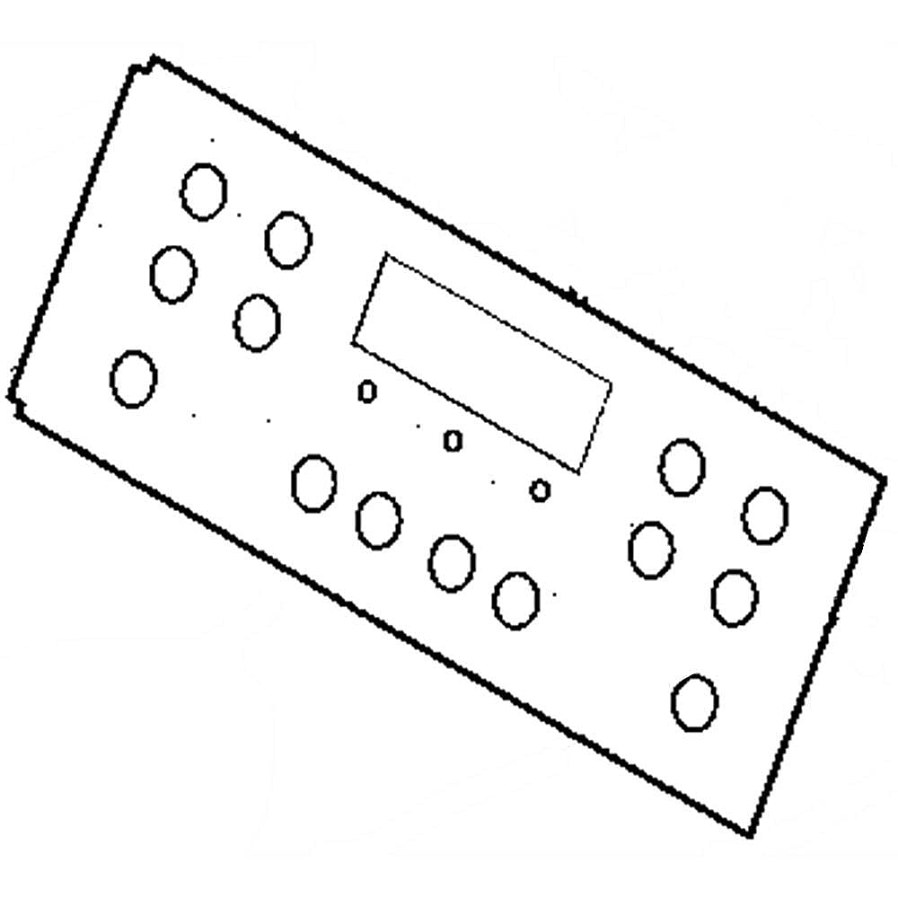 Part #316633011, Range Clock And Timer Overlay (Black) / 9.80 x 3.75 x 0.30