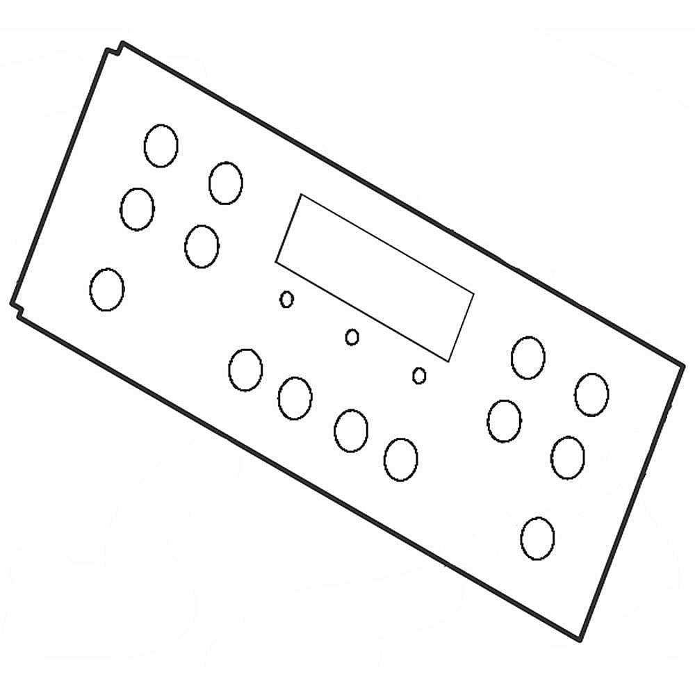 Part #316633017, Range Clock And Timer Overlay (Black) / 9.90 x 3.70 x 0.15