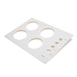 Cooktop Main Top (white) for Kenmore 79032394400 - Part 318018536
