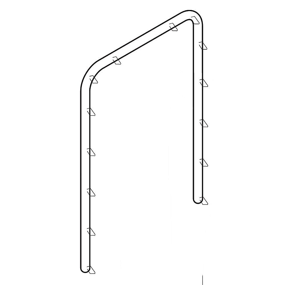 Kenmore Elite Part #318053110, Range Small Oven Door Seal | 8.55 x 7.30 x 1.55