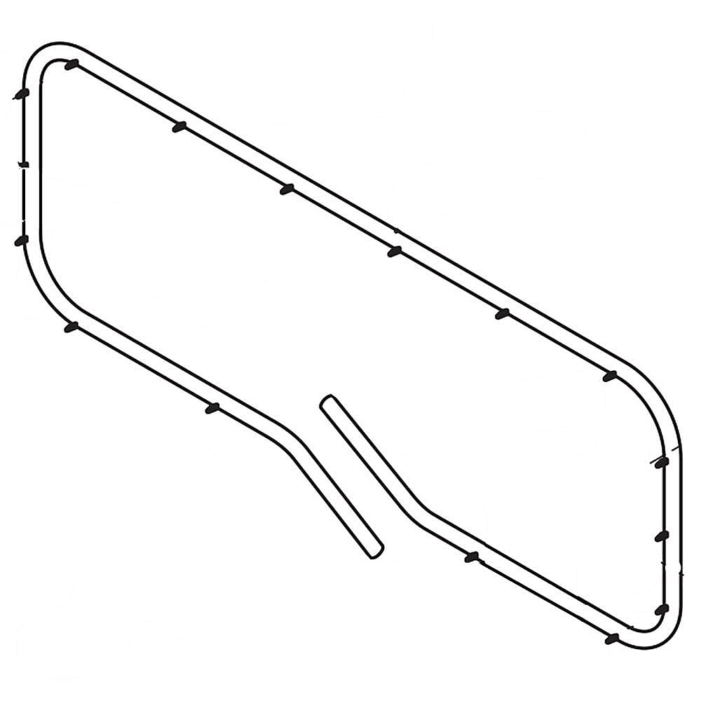 Kenmore Part #318053152, Range Oven Door Seal, Upper | 10.60 x 9.00 x 1.85