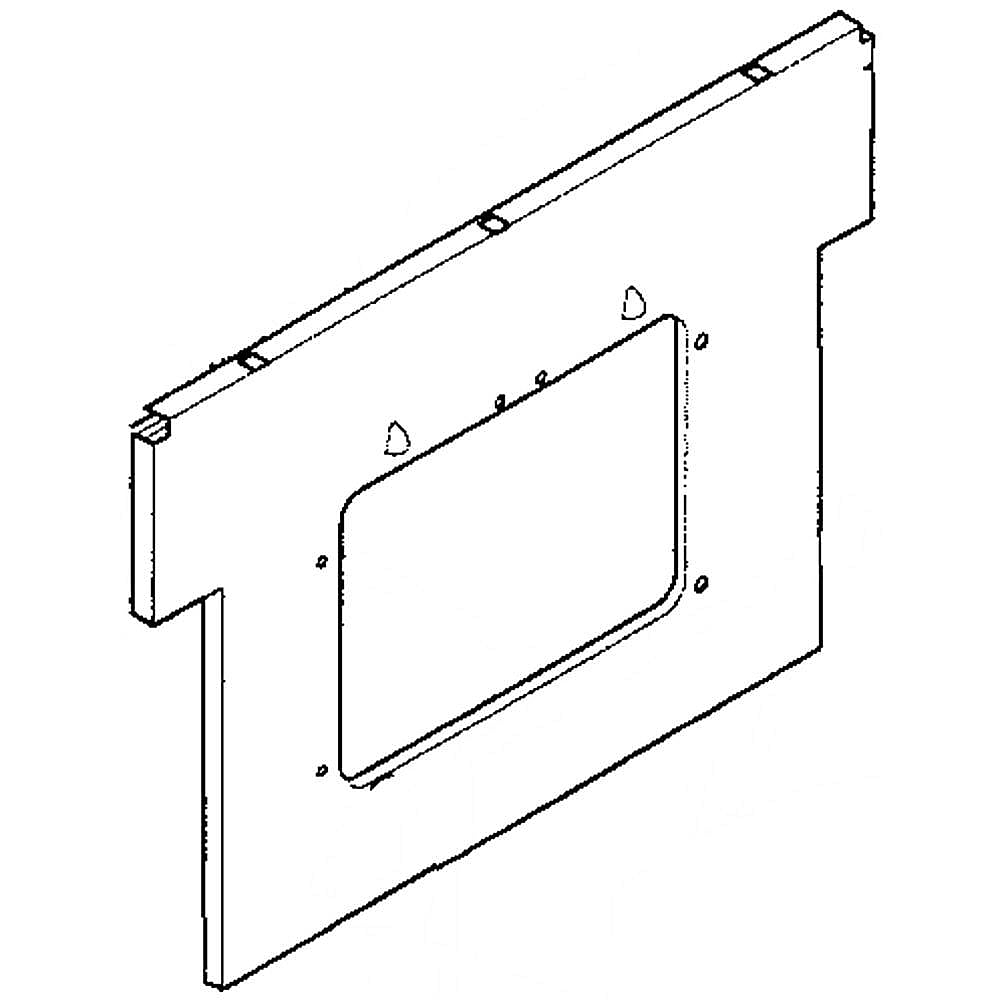 Kenmore Elite Part #318057006, Shield | 28.00 x 20.00 x 0.75