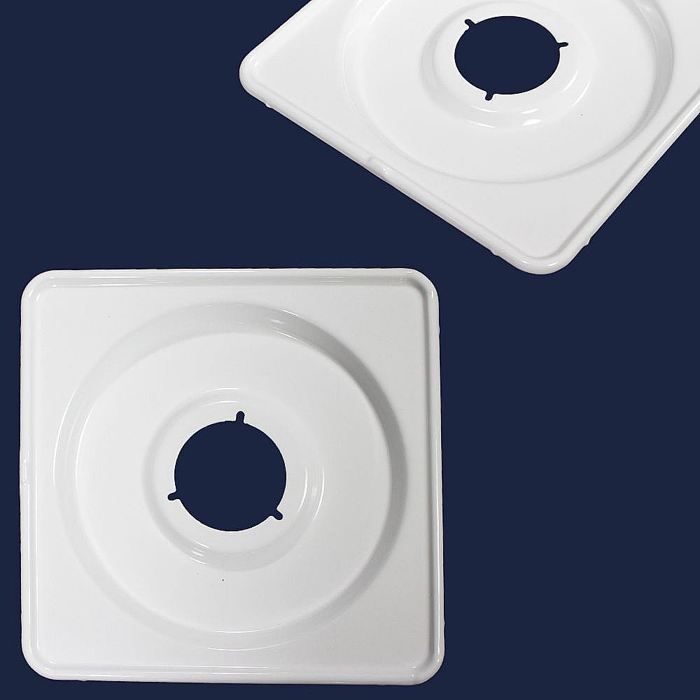 Kenmore Part #318066904, Range Small Drip Pan (White) | 12.00 x 10.00 x 0.75