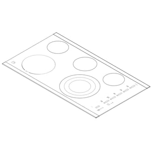Cooktop Main Top Assembly 318079256