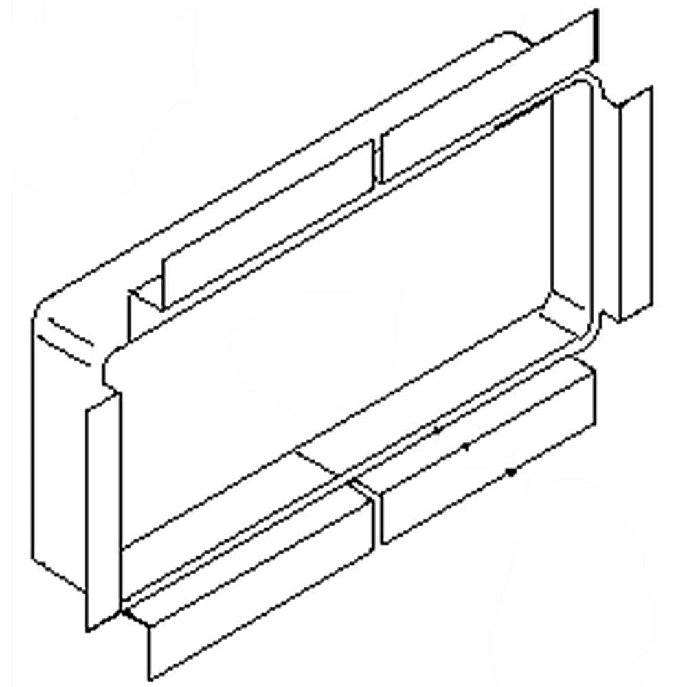 Kenmore Part #318139201, Glass Collar | 14.65 x 7.70 x 2.40