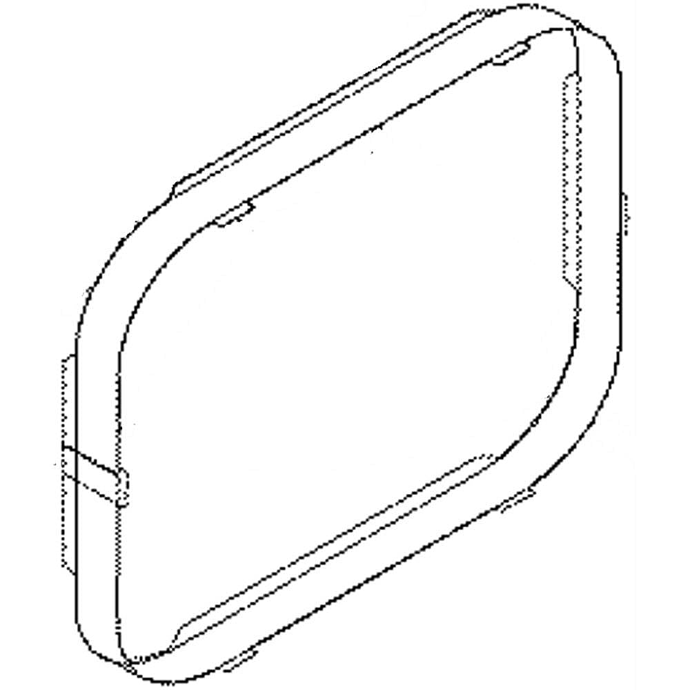 Kenmore Part #318162614, Wall Oven Door Inner Glass Support | 14.00 x 11.00 x 1.75