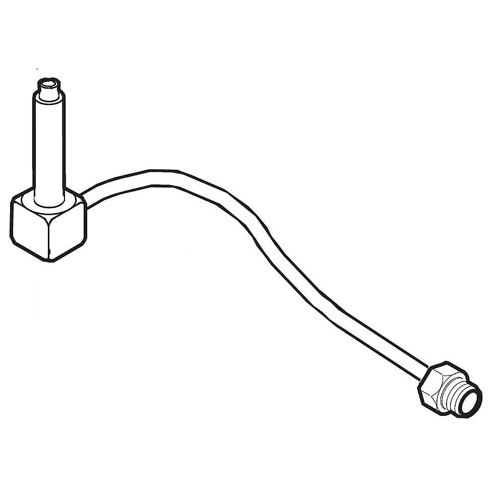 Kenmore Part #318167712, Range Surface Burner Supply Tube, Center | 7.25 x 5.65 x 1.70