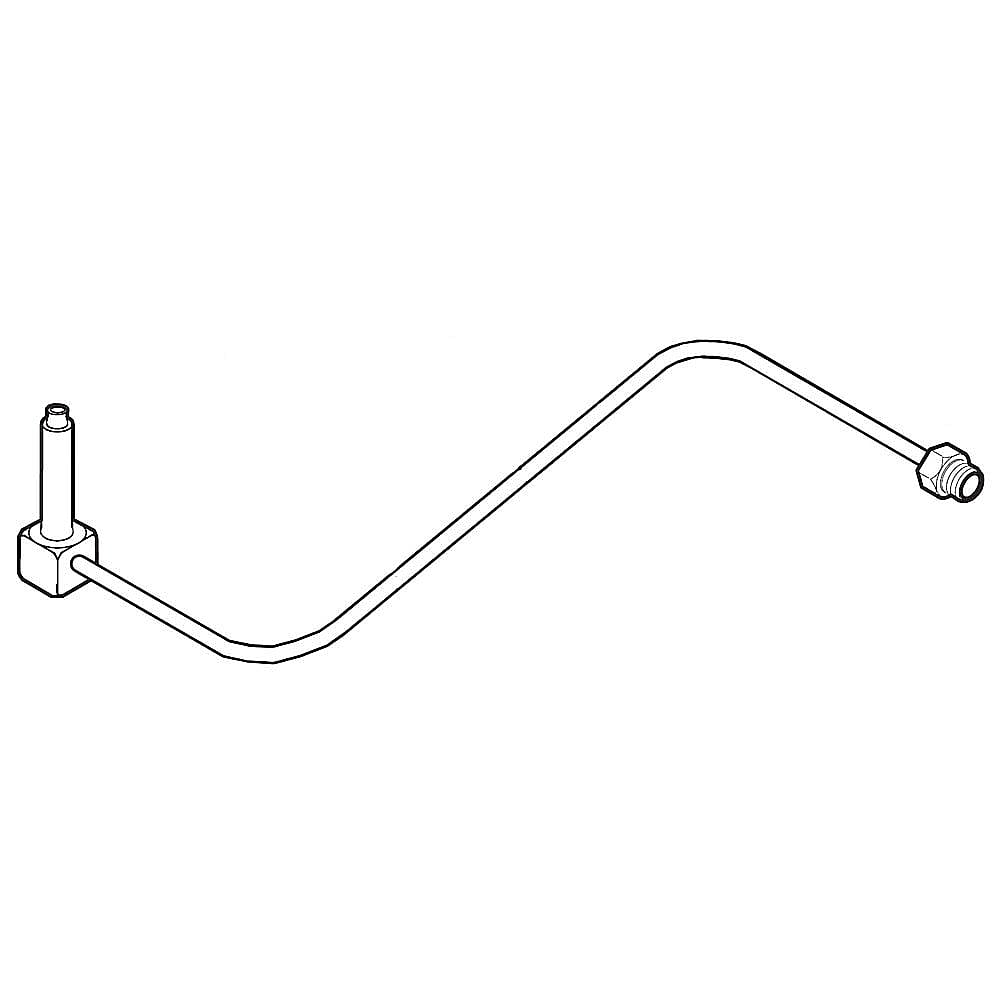 Kenmore Part #318167713, Range Surface Burner Supply Tube, Left Rear | 15.85 x 8.60 x 1.65