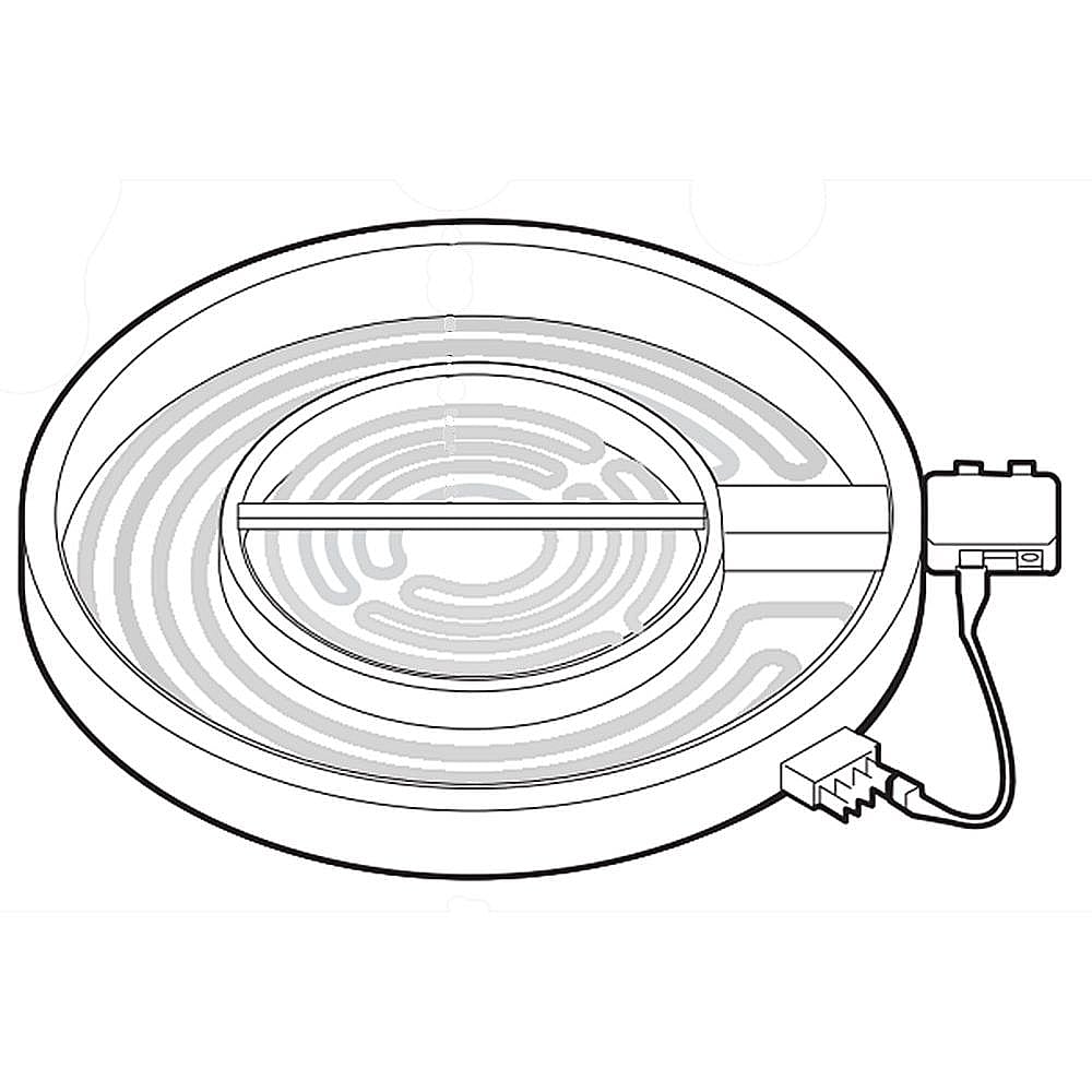 Part #318198933, Kenmore Elite Range Dual Radiant Surface Element / 19.40 x 18.60 x 2.70