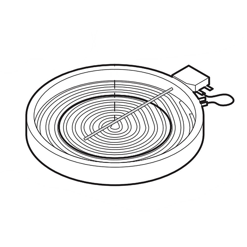 Part #318198952, Ikea Range Dual Surface Element (Replaces 316419901, 316419902) / 19.40 x 18.30 x 2.70