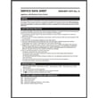 Service Data Sheet 318204819