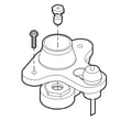 Cooktop Burner Igniter And Orifice Holder, 14,000-btu for Frigidaire GLGC30S8EQA - Part 318221360