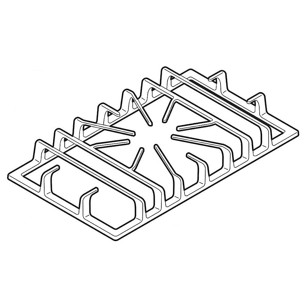 Frigidaire Part #318221759, Range Surface Burner Grate, Center | 19.15 x 11.60 x 2.65