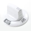 Cooktop Burner Knob (white) for Kenmore 79042739403 - Part 318229410