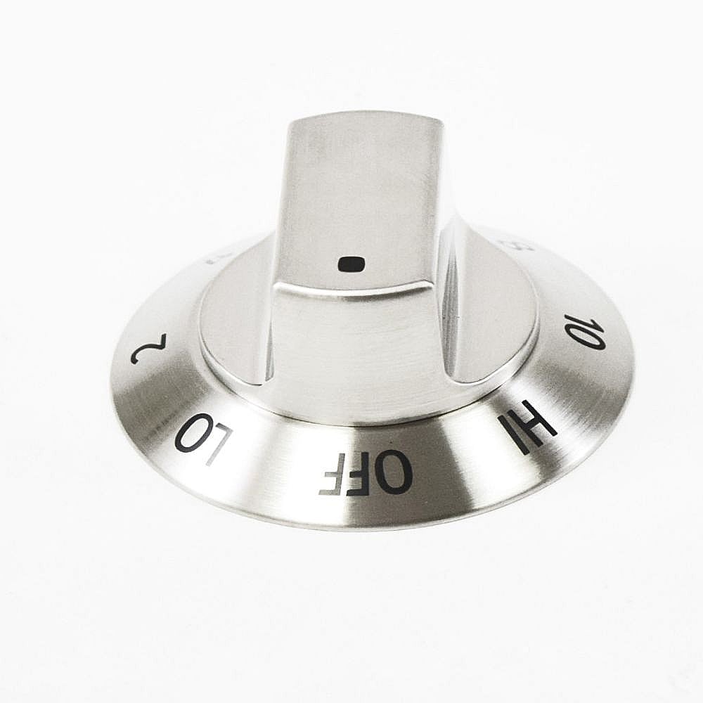 Electrolux Part #318242203, Cooktop Element Control Knob (Stainless) | 2.45 x 2.40 x 1.20