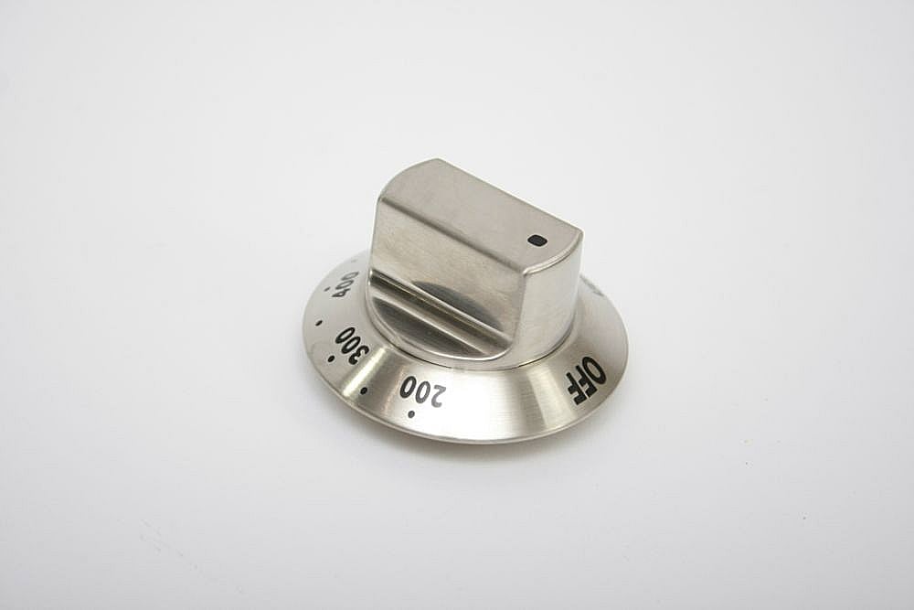 Electrolux Part #318242231, Range Oven Control Knob (Stainless) | 2.45 x 2.40 x 1.45