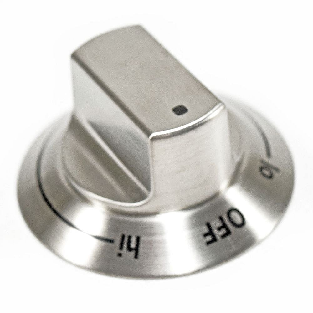 Photo of Cooktop Burner Knob (Stainless) from Repair Parts Direct