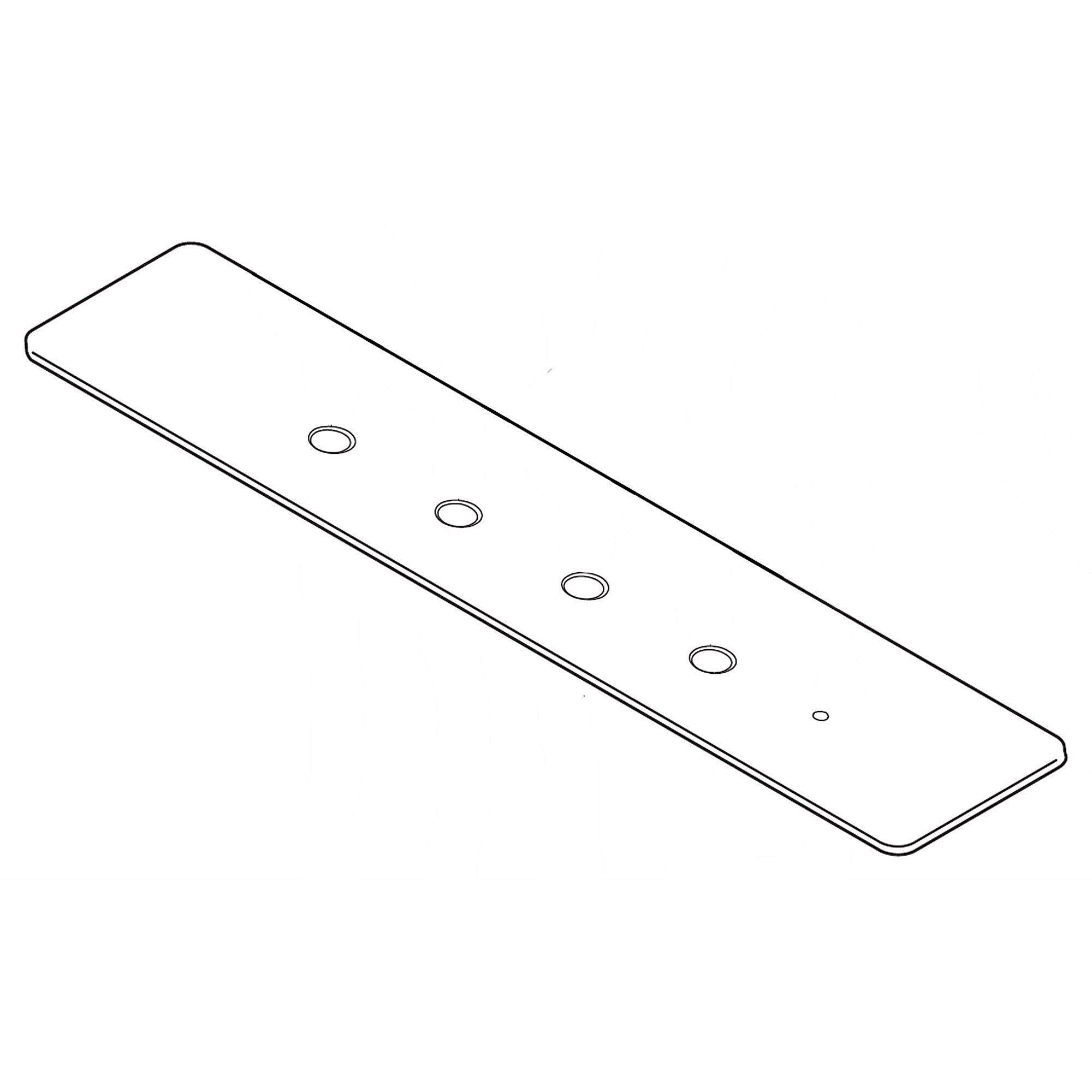Frigidaire Part #318242302, Cooktop Control Panel (Black)